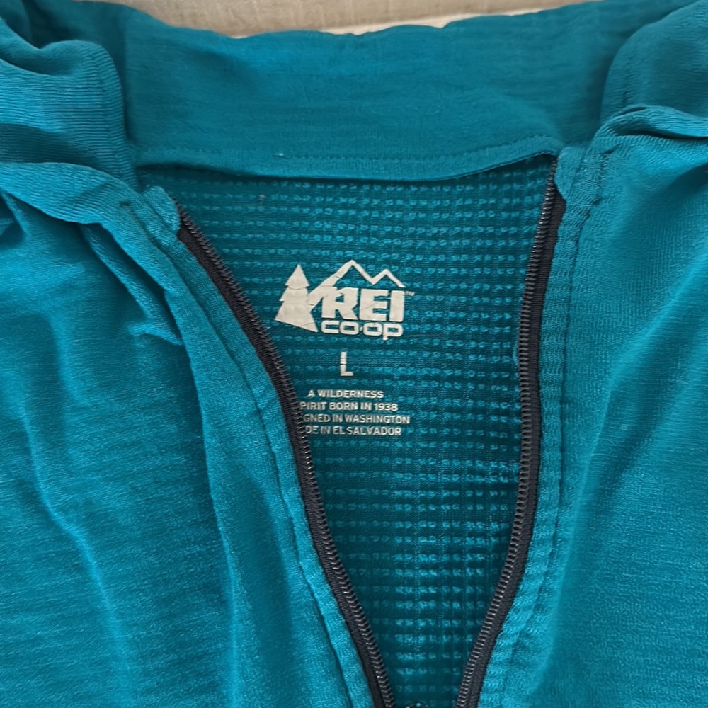 Technical Turquoise Long Sleeve Pullover - image 2
